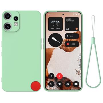 Nothing CMF Phone 2 Pro Etui z płynnego silikonu z paskiem na rękę - Zielony