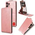 Nothing CMF Phone 2 Pro Etui z klapką pionową i podstawką - różowe złoto