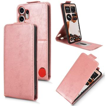 Nothing CMF Phone 2 Pro Etui z klapką pionową i podstawką - różowe złoto