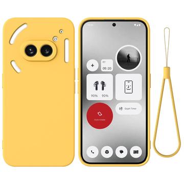 Nothing Phone (2a) Etui z Płynnego Silikonu - Żółty
