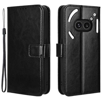 Etui z Portfelem do Nothing Phone (2a)/(2a) Plus z Magnetycznym Zamknięciem - Czarne