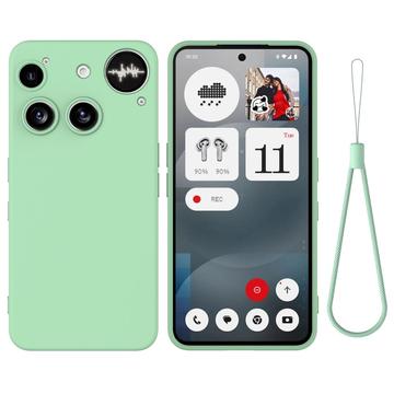 Nothing Phone (3) Etui z płynnego silikonu z paskiem na rękę