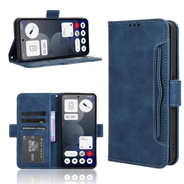 Nothing Phone (3a) Pro Etui z portfelem na karty - niebieskie