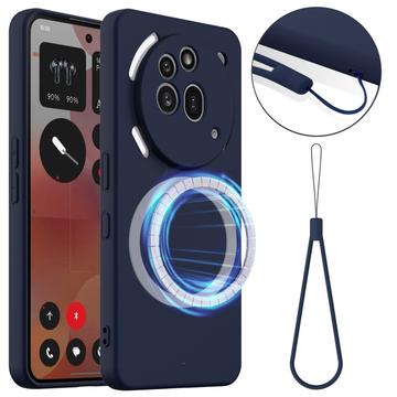Nothing Phone (3a) Pro Etui z Płynnego Silikonu - kompatybilne z MagSafe - Ciemnoniebieski