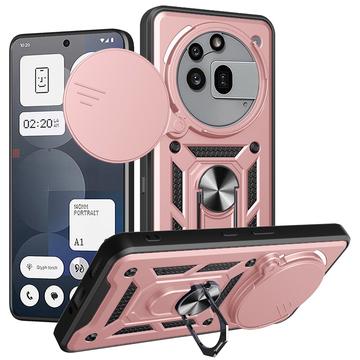 Nothing Phone (3a) Pro Hybrydowe Etui z Pierścieniem Obrotowym z Osłoną Aparatu