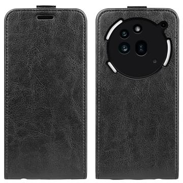 Nothing Phone (3a) Pro Pionowe Etui z Kieszenią na Kartę - Czarne