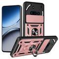 Nothing Phone (3a) Hybrydowe Etui z Pierścieniem Obrotowym z Osłoną Aparatu