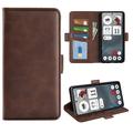 Nothing Phone (3a) Etui portfelowe z magnetycznym zamknięciem - tekstura cielęca