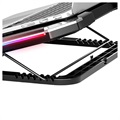 Podkładka Chłodząca do Laptopa oraz Podstawka Nuoxi Q8 RGB - Czarna