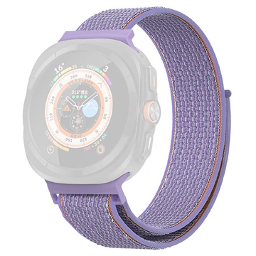 Nylonowy Pasek Samsung Galaxy Watch Ultra z Zapięciem na Rzep - 47mm - Fiolet
