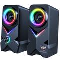 ONIKUMA L2 2Pcs / Zestaw głośników Bluetooth RGB Kolorowe światło HiFi Audio Bezprzewodowy subwoofer