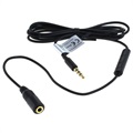 Przedłużacz Audio 3.5mm z Mikrofonem OTB - 125cm - Czarny