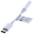 Kabel Adaptera Audio OTB USB-C / 3.5mm - Biały