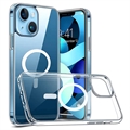 Okkes MagSafe Hybrydowe Etui do iPhone 14 Plus - Przezroczyste