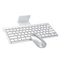 Omoton KB088/BM001 Zestaw bezprzewodowej myszy i klawiatury do iPada/iPhone'a - srebrny