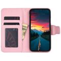 OnePlus 10T Etui-Portfel Zamykane na Magnes - Różowy