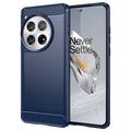 Szczotkowane Etui z TPU do OnePlus 12 - Włókno Węglowe