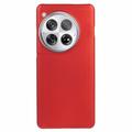 OnePlus 12 Gumowane Etui z Tworzywa - Czerwień