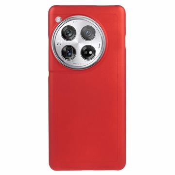 OnePlus 12 Gumowane Etui z Tworzywa - Czerwień