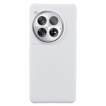 OnePlus 12 Gumowane Etui z Tworzywa - Biel
