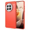 OnePlus 13 Szczotkowane Etui z TPU - Włókno Węglowe