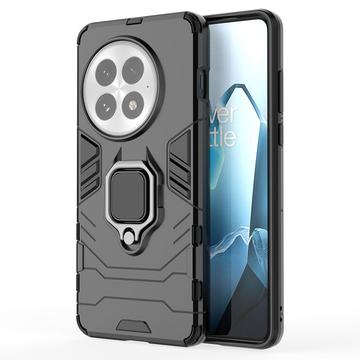 OnePlus 13 Hybrydowe Etui z Uchwytem Ring - Czarne