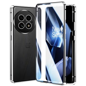 OnePlus 13 Magnetyczne Etui ze Szkłem Hartowanym - Srebrny