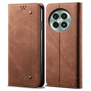 OnePlus 13 Retro Etui-Portfel Zamykane na Magnes - Brąz