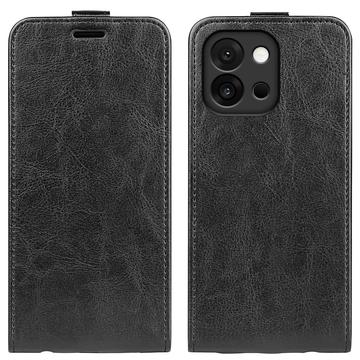 OnePlus 13T Pionowe Etui z Kieszenią na Kartę - Czarne
