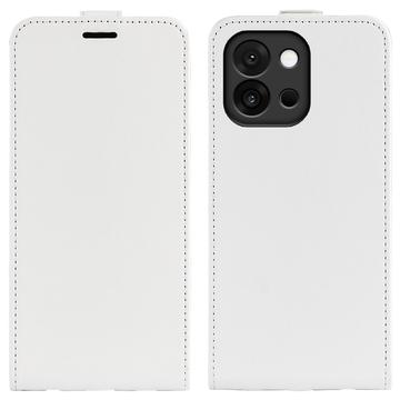 OnePlus 13T Pionowe Etui z Kieszenią na Kartę - Biel