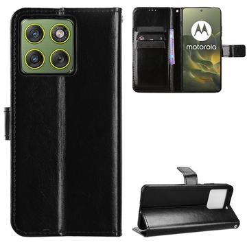 Motorola Edge 70 Etui portfelowe ze stojakiem - czarny