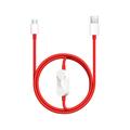 Kabel OnePlus 2-w-1 SUPERVOOC 5461100665 - 1.2m - czerwony