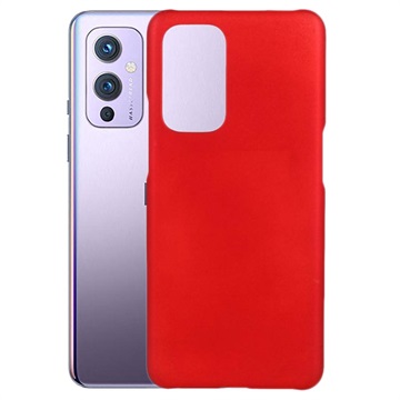 Gumowane Etui z Tworzywa do OnePlus 9 - Czerwień