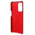 Gumowane Etui z Tworzywa do OnePlus 9 - Czerwień