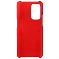 Gumowane Etui z Tworzywa do OnePlus 9 - Czerwień