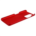 Gumowane Etui z Tworzywa do OnePlus 9 - Czerwień