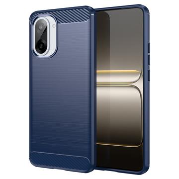 OnePlus Ace 5 Racing/Nord CE5 Szczotkowane Etui z TPU - Włókno Węglowe