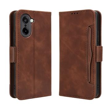 Etui portfelowe na karty OnePlus Ace 5 Racing/Nord CE5 - brązowe