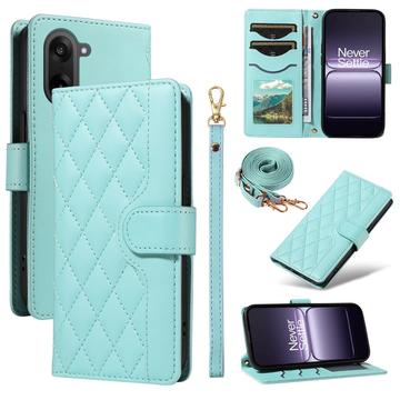 Luksusowe pikowane etui-portfel OnePlus Ace 5 Racing/Nord CE5