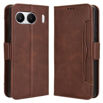 OnePlus Nord 4 Etui-Portfel Seria Cardholder - Brąz