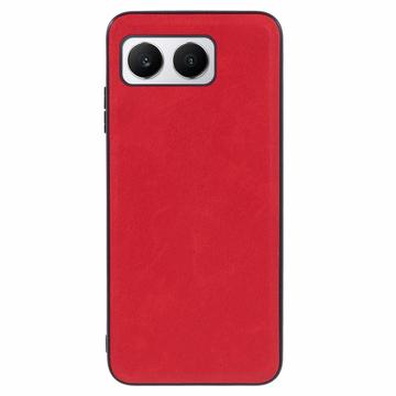 OnePlus Nord 4 Powlekane Hybrydowe Etui - Czerwień