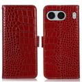 OnePlus Nord 4 Skórzane Etui z Portfelem Crocodile z RFID