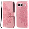 OnePlus Nord 4 Etui z Portfelem z Serii Mandala - Różowe Złoto