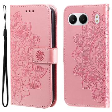 OnePlus Nord 4 Etui z Portfelem z Serii Mandala - Różowe Złoto