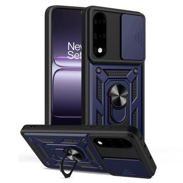 OnePlus Nord 5 Hybrydowe Etui z Pierścieniem Obrotowym z Osłoną Aparatu - Błękit