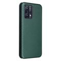 OnePlus Nord CE 2 Lite 5G Etui z Klapką - Włókno Węglowe - Zielony