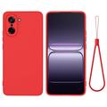 OnePlus Nord CE5 Etui z płynnego silikonu z paskiem na rękę