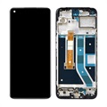 OnePlus Nord N100 Przednia Obudowa & Wyświetlacz LCD - Czerń