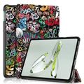 OnePlus Pad Go/Oppo Pad Air2 Inteligentne Etui Folio z Serii Tri-Fold - Graffiti