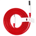 OnePlus Kabel Type-C Warp Charge 5461100011 - 1m - Czerwień / Biel